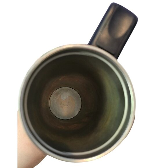 Starbucks 2004 Barista Aroma Solo Silver Stainless Steel Travel Tumbler Vtg 16oz - Picture 6 of 13